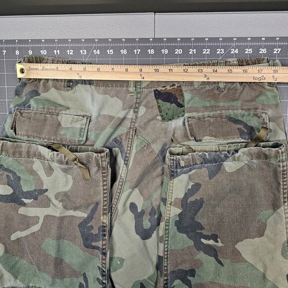 Vintage Cabelas Cargo Pants 36x30 80s M81 Woodland Camouflage USA Distressed - Picture 14 of 16